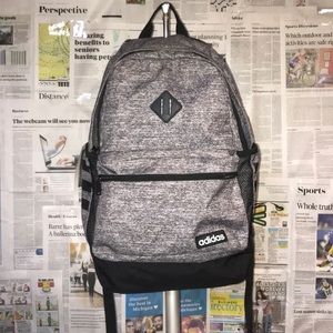 Black And Grey Adidas Backpack